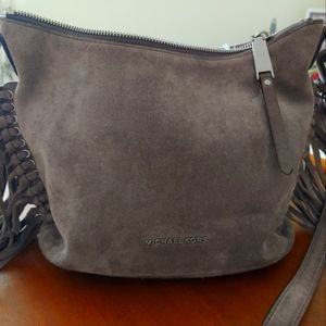 Michael Kors Suede Fringe Crossbody. NWT.